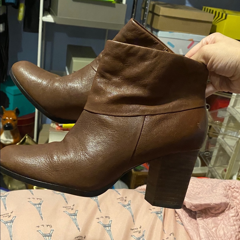 Cole Haan X Nike Air Brown Heeled Booties